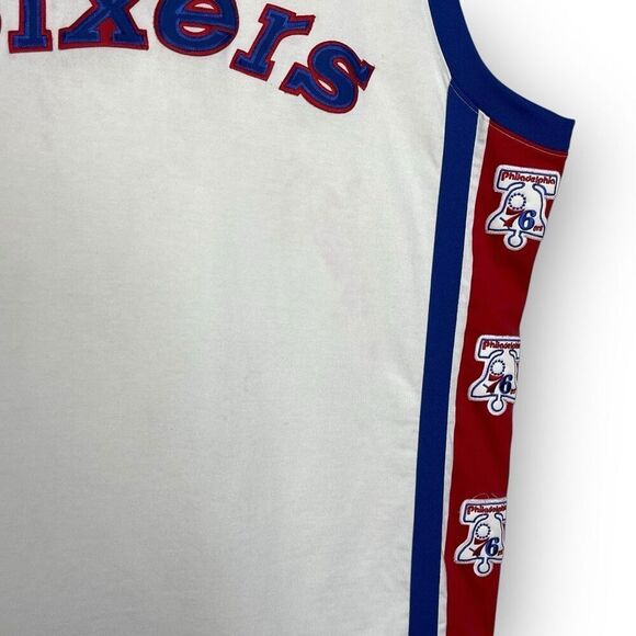 Philadelphia Sixers Basketball Jersey Hardwood Classics Majestic NBA Men’s 2X - Picture 8 of 11